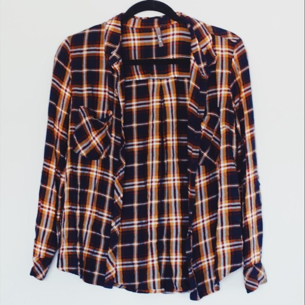L.O.V. Button Down Flannel Shirt